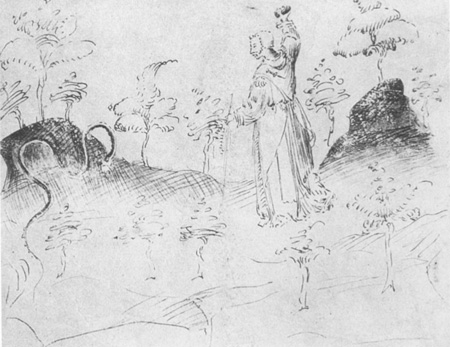 Рисунки Паломнического свитка. Ок. 1417-20.